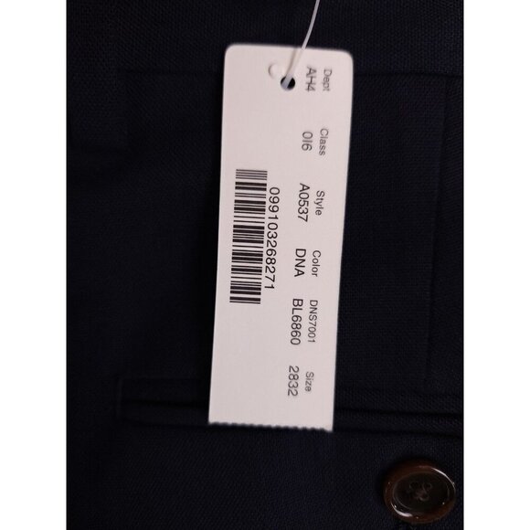 J. Crew Ludlow Slim Fit Traveler Suit Pant Size 28 S Mens Navy Italian Wool $250 - Picture 7 of 9